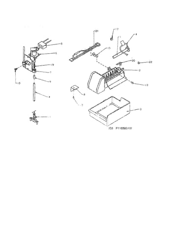 Add-on ice maker