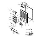 Amana BX22R3E-P1183601WE refrigerator inner door diagram