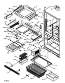 Refrigerator/freezer shelving