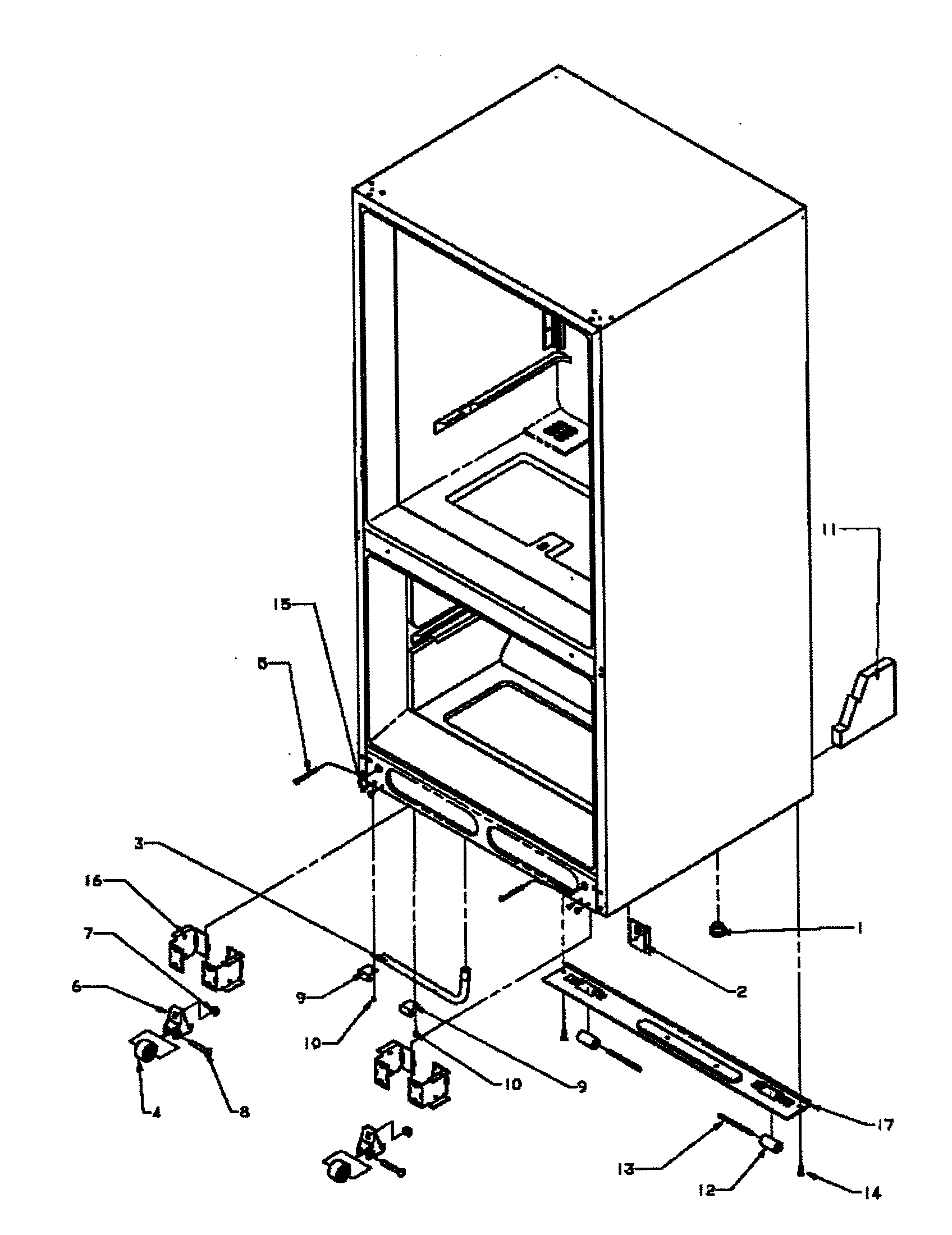 Rollers/drain tube