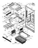Refrigerator/freezer shelving