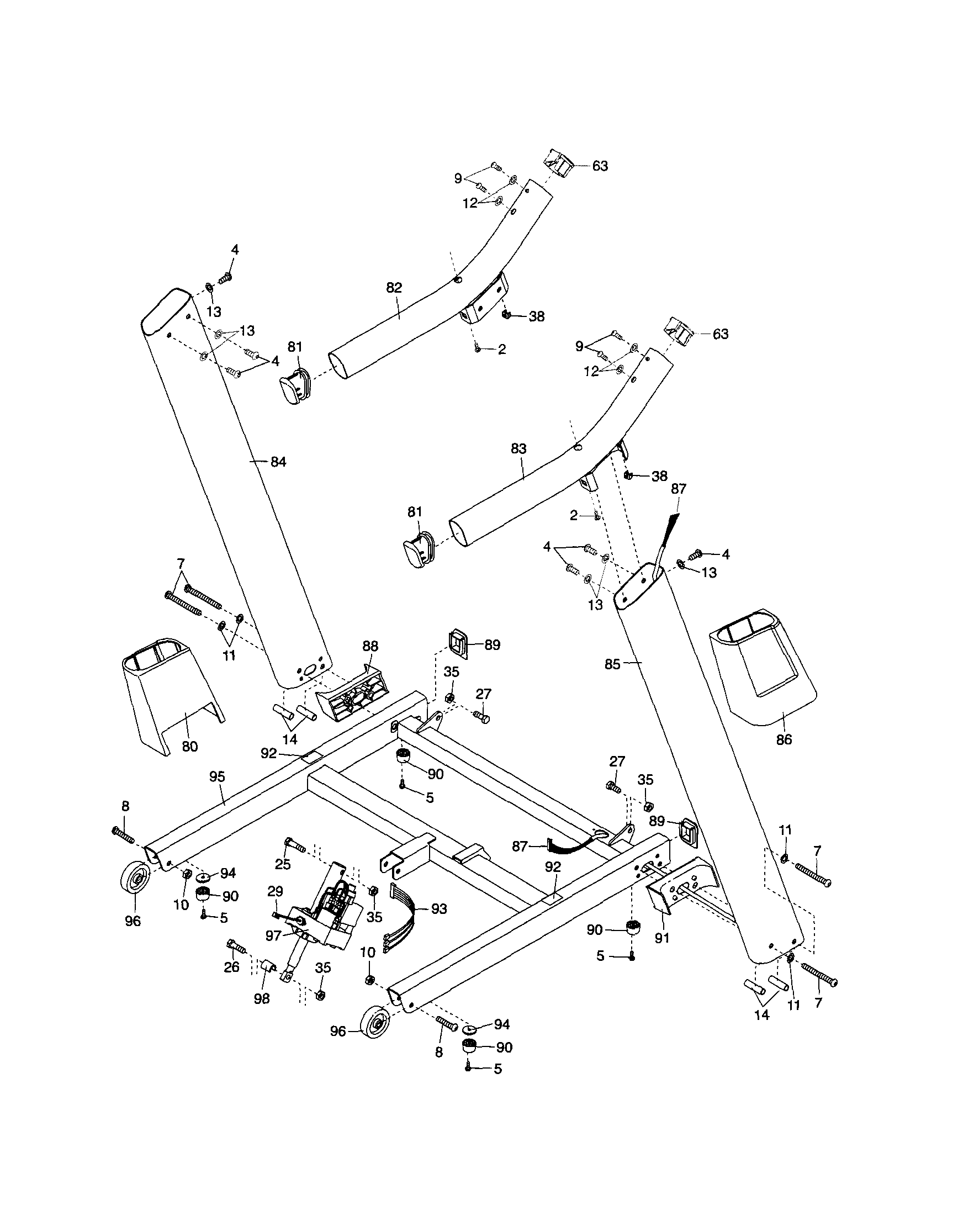 Uprights/base