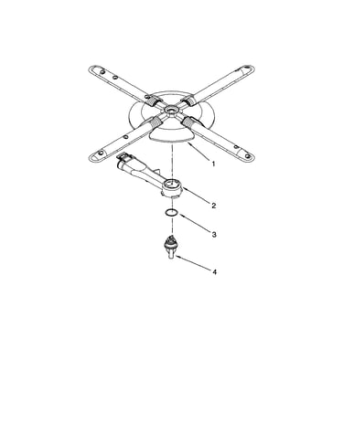 Lower washarm and strainer