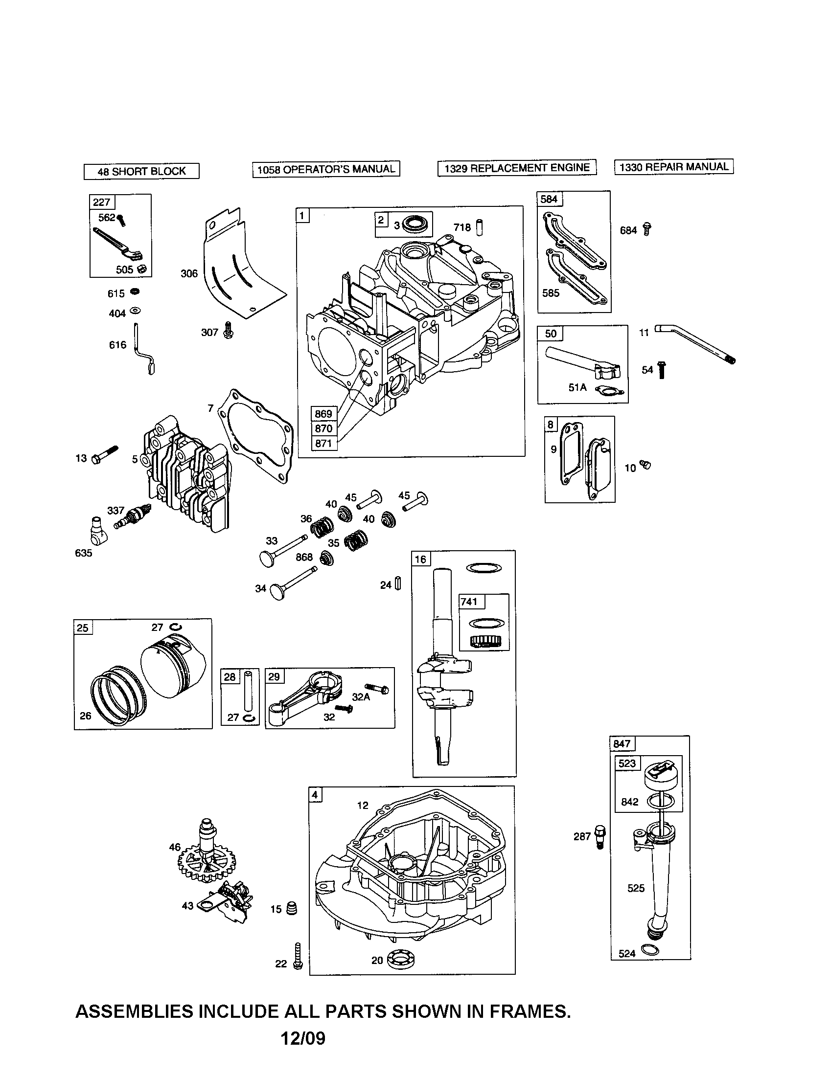 Cylinder/crankshaft/crankcase