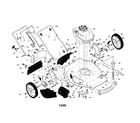 Craftsman 917376405 engine/housing/handle diagram