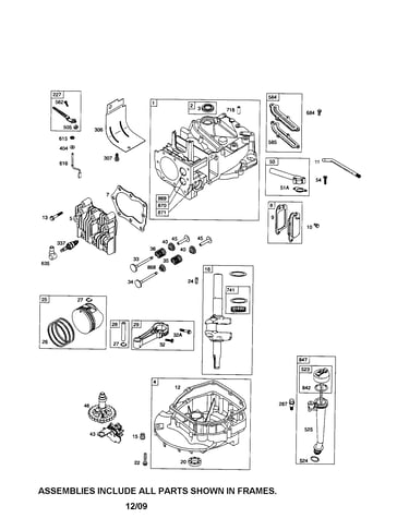 Cylinder/crankshaft/crankcase