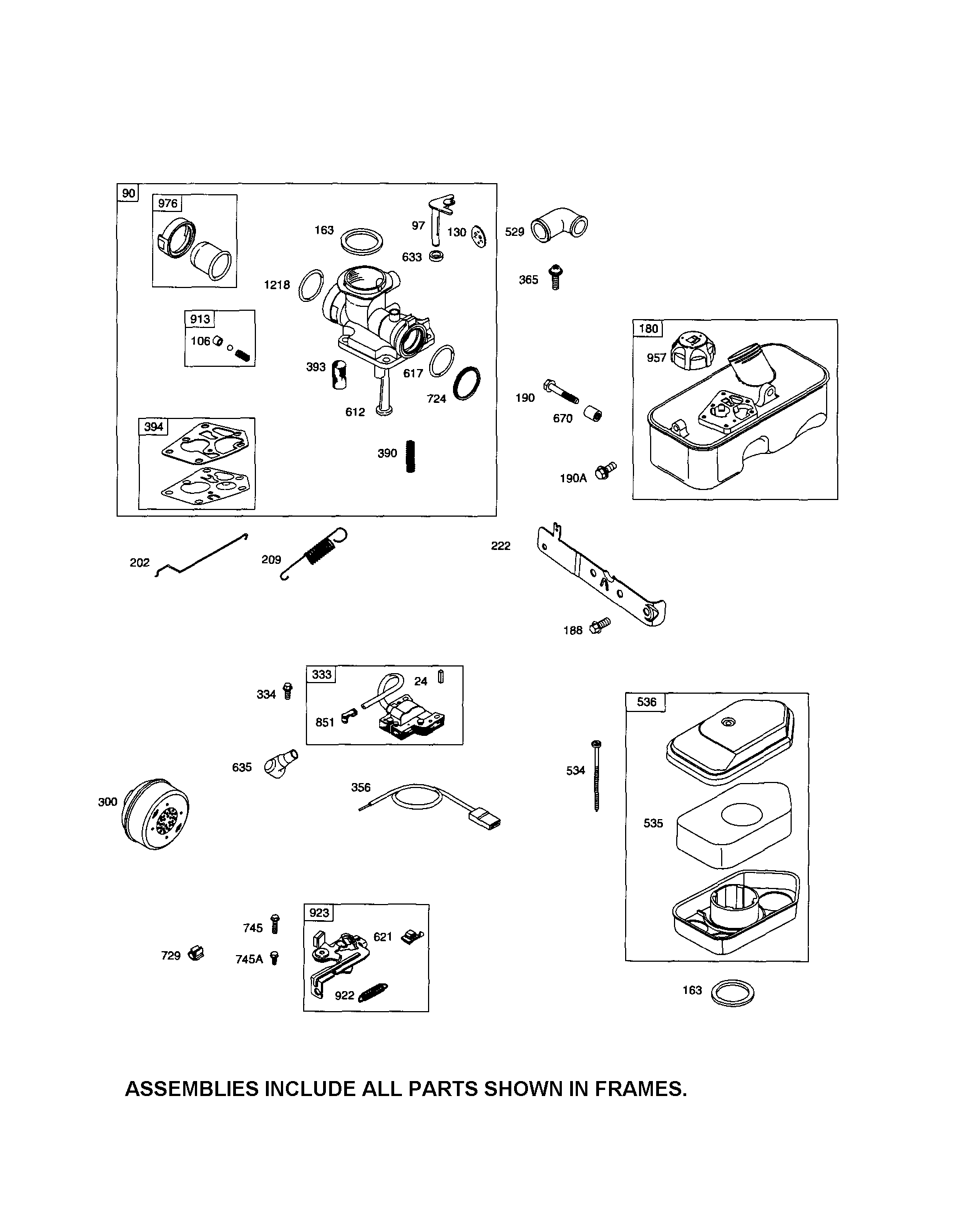 CARBURETOR/FUEL TANK