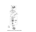 Briggs & Stratton 10T802-0776-B1 rewind starter/blower housing diagram