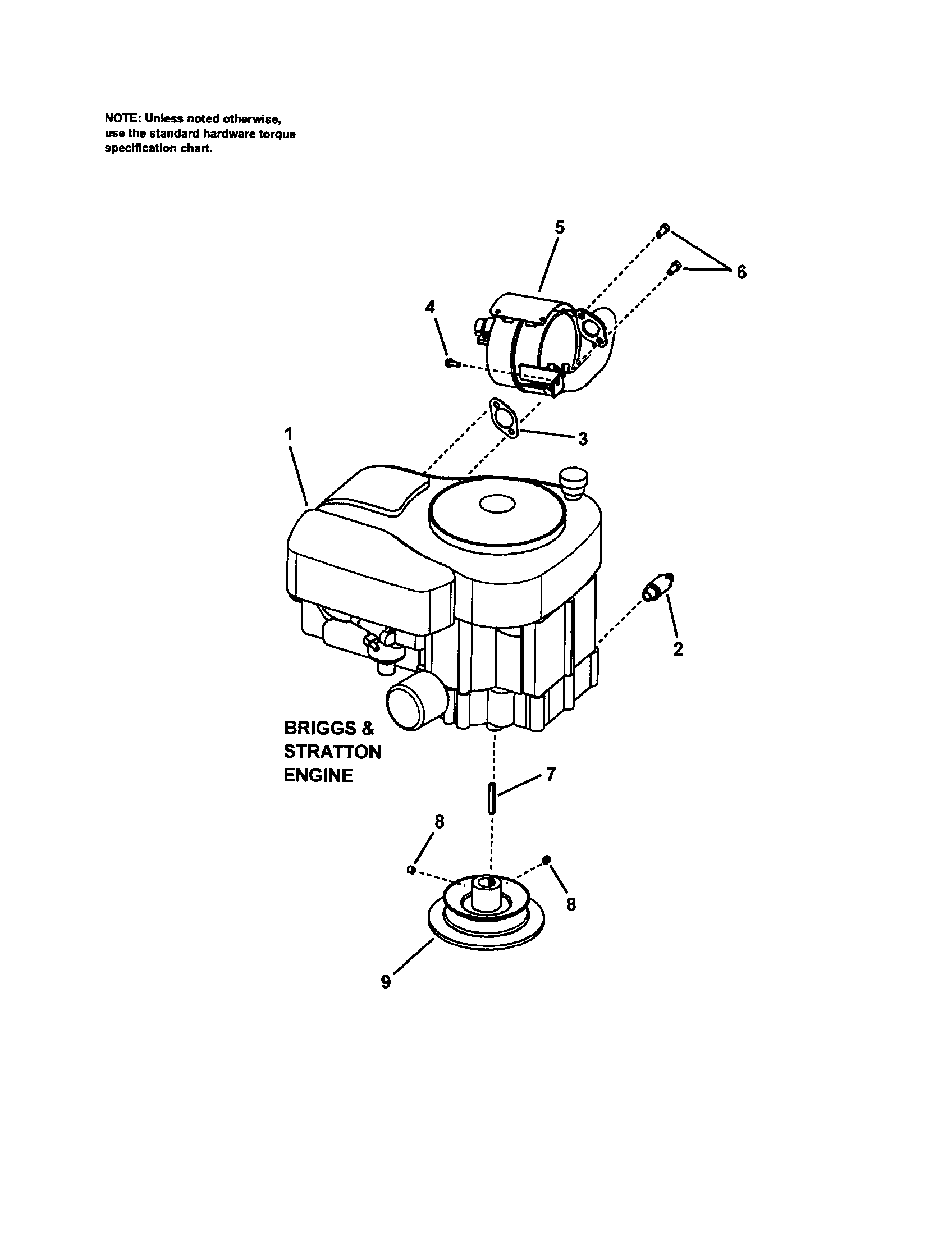 Engine/muffler/drive disc