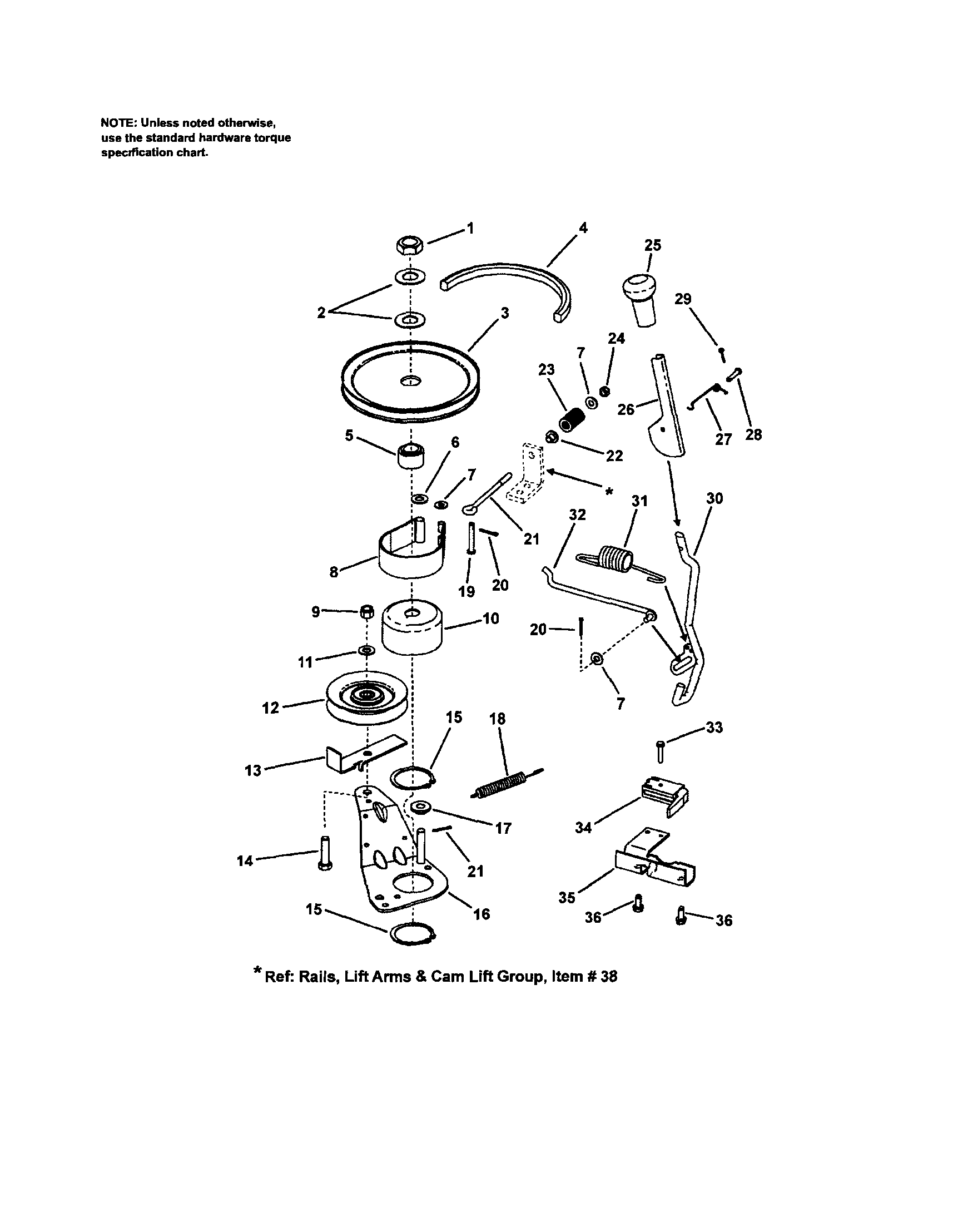 Belt/blade brake/interlock