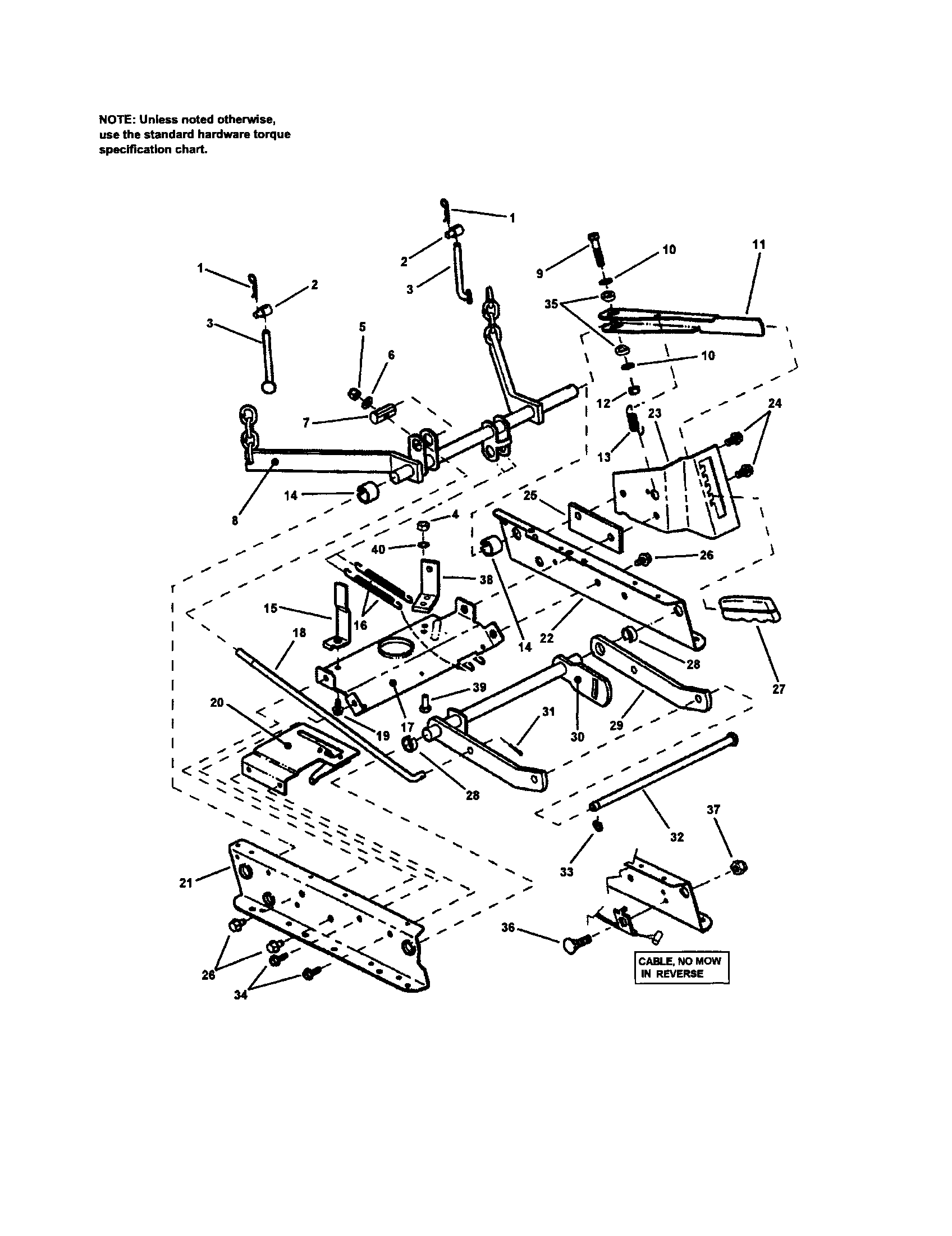 RAILS/LIFT ARMS/CAM LIFT