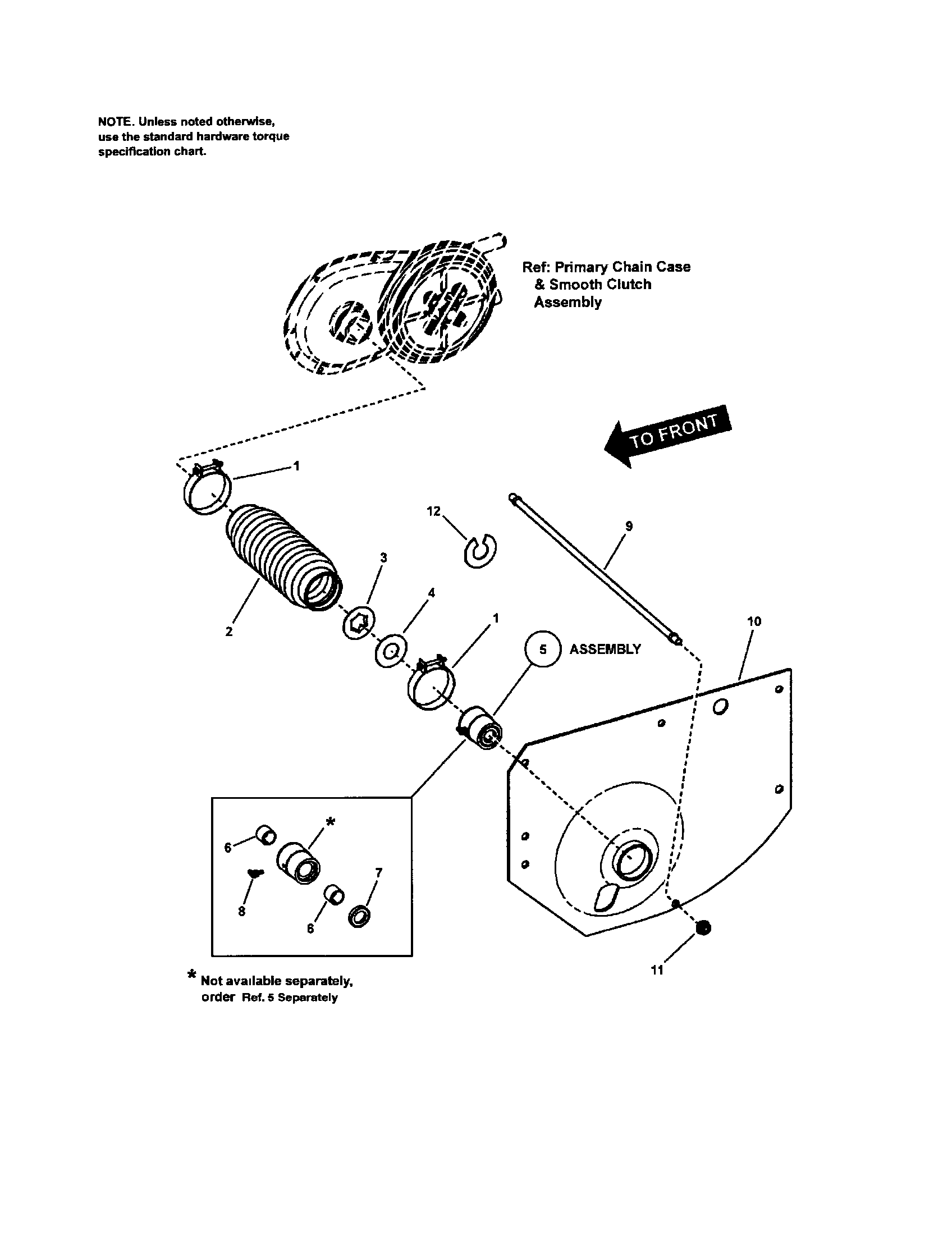 Left hand fender/bearing