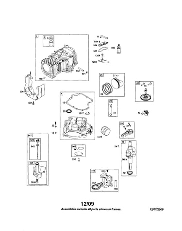 Cylinder/crankshaft/crankcase