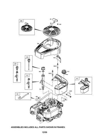 Blower housing/fuel tank