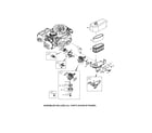Briggs & Stratton 11P902-0120-B1 carburetor/air cleaner diagram