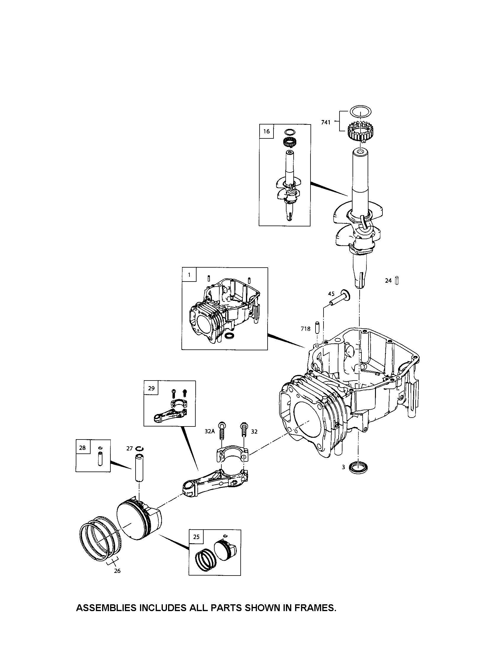 Crankshaft/cylinder