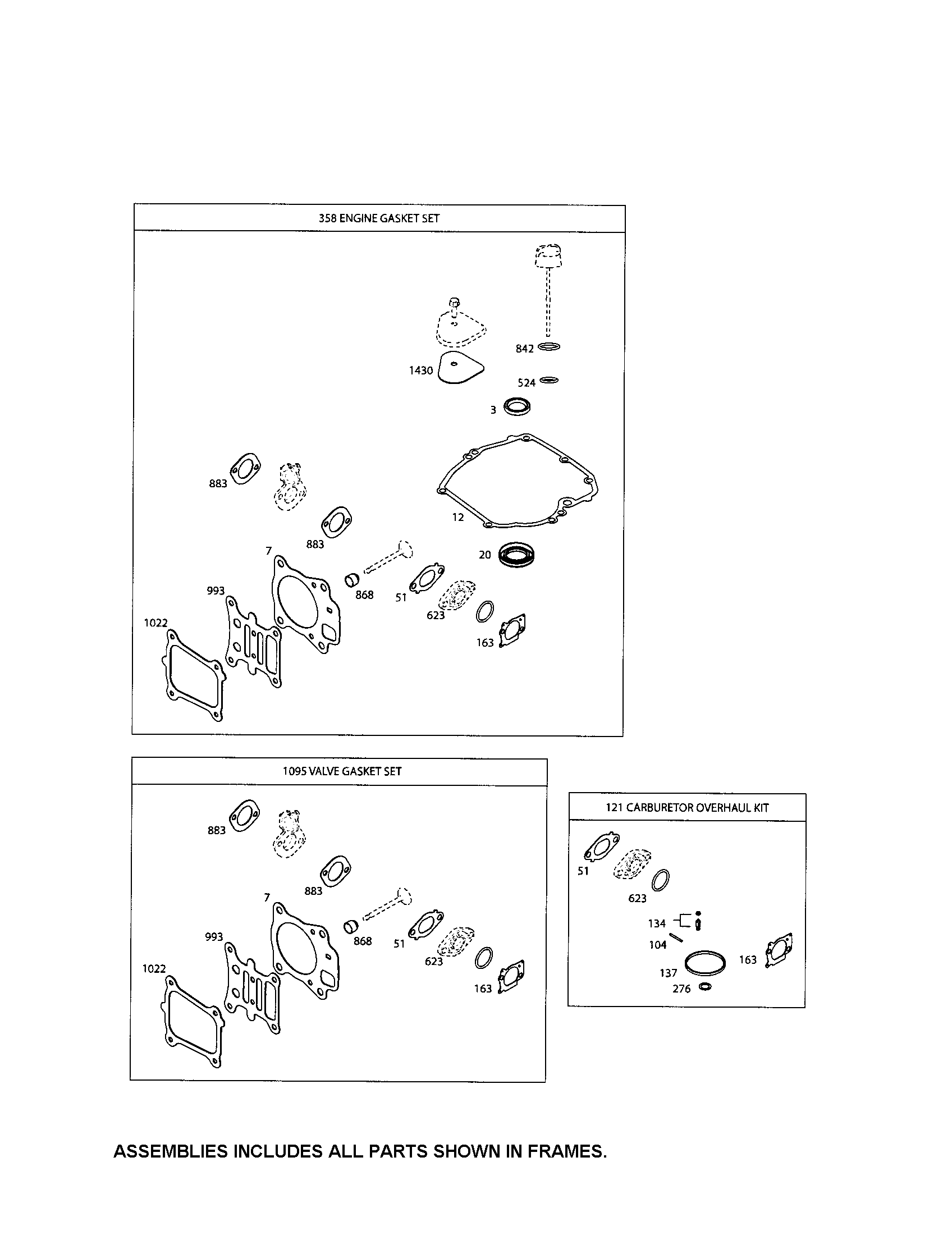 Gasket sets