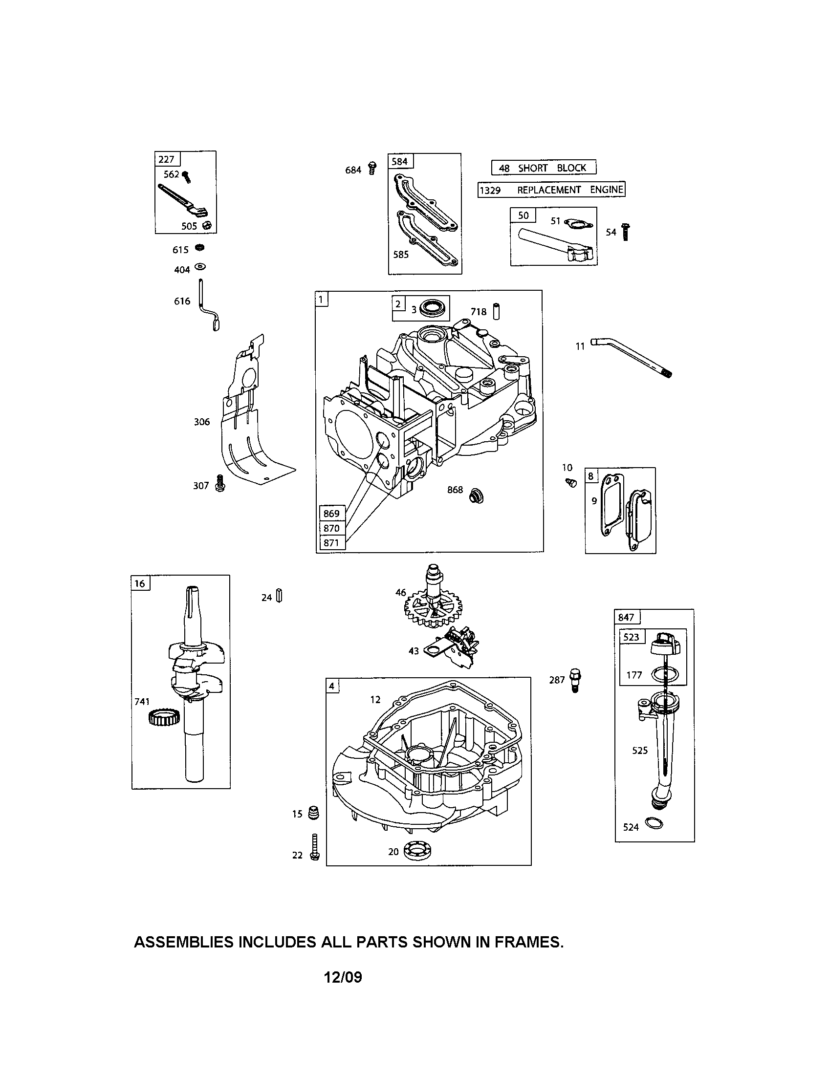 Cylinder/crankshaft/crankcase