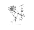 Briggs & Stratton 111P02-0110-F1 air cleaner/carburetor diagram