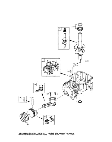 Crankshaft/cylinder