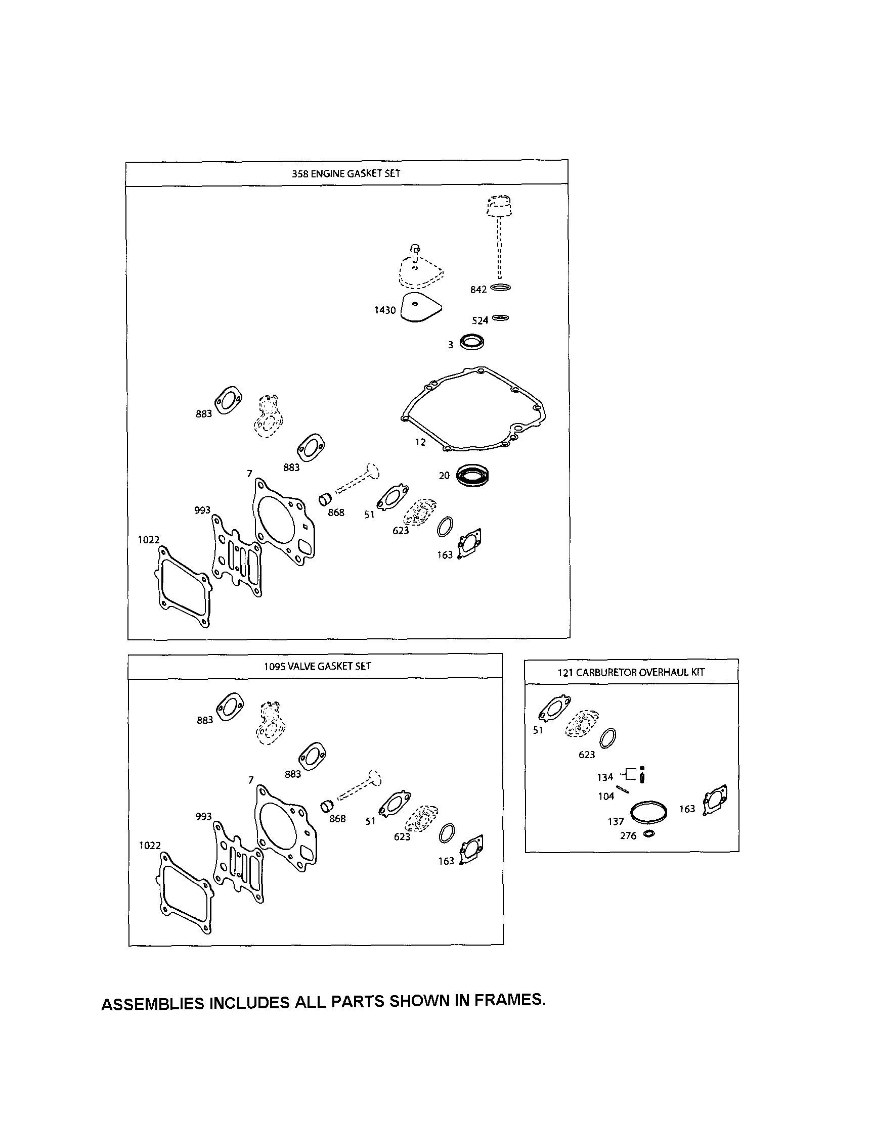 Gasket sets