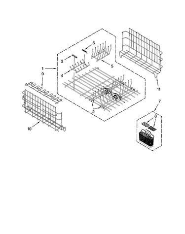 Upper & lower dishrack