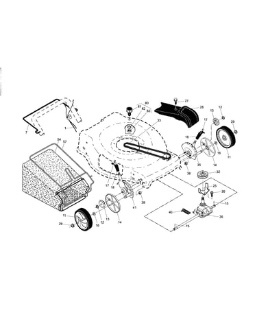 Drive control/gear case/wheels