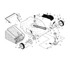 Craftsman 917374054 drive control/gear case/wheels diagram