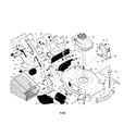 Craftsman 917374366 engine/housing/handle diagram