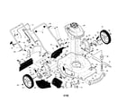 Craftsman 917376406 engine/housing/handle diagram