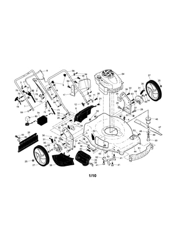 Engine/housing/handle