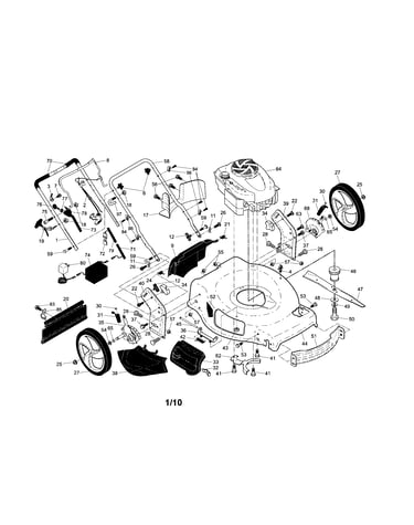 Engine/housing/handle