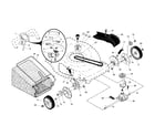 Craftsman 917376593 drive control/gear case/wheels diagram