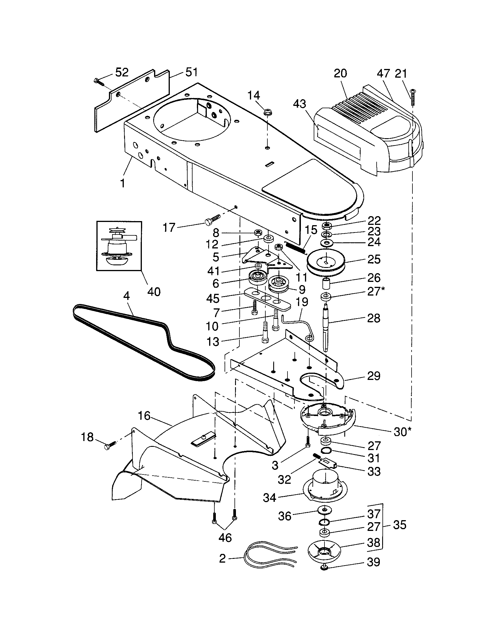 CHASSIS/BOTTOM DEFLECTOR