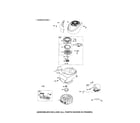 Briggs & Stratton 126L02-1424-F1 blower housing/rewind starter diagram