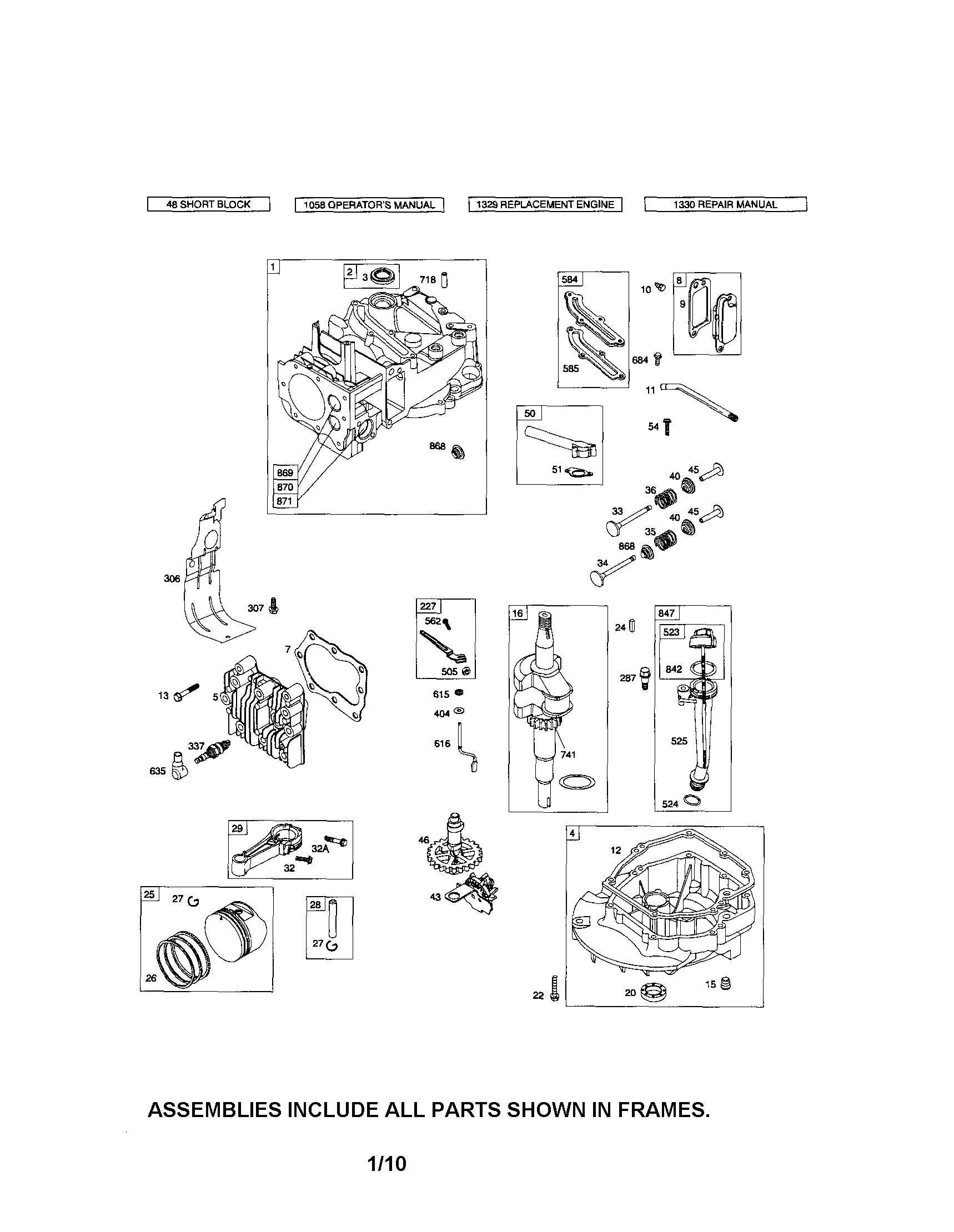 Cylinder/crankshaft/crankcase