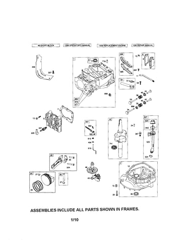 Cylinder/crankshaft/crankcase