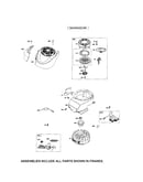 Rewind starter/blower housing