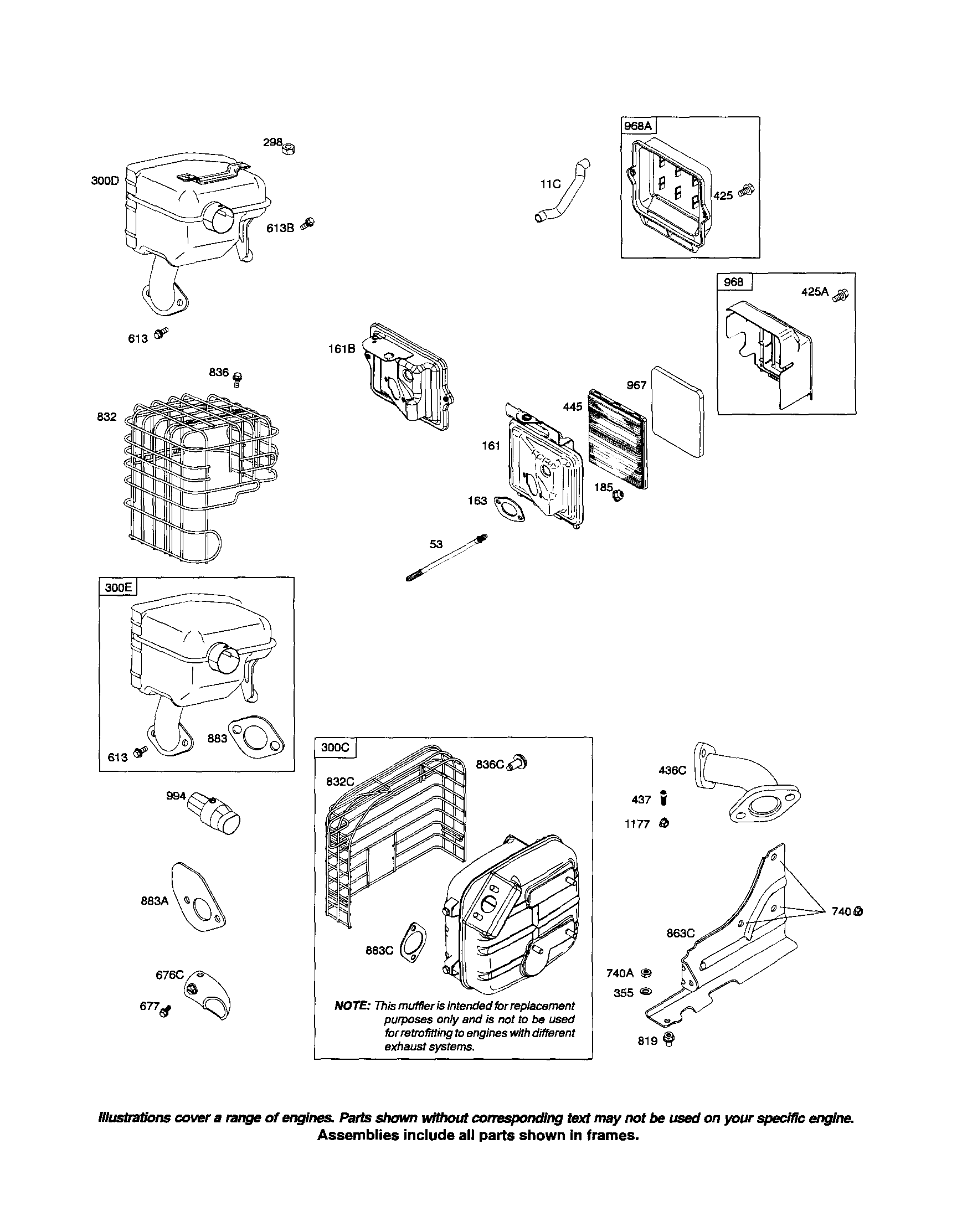 Muffler/air cleaner