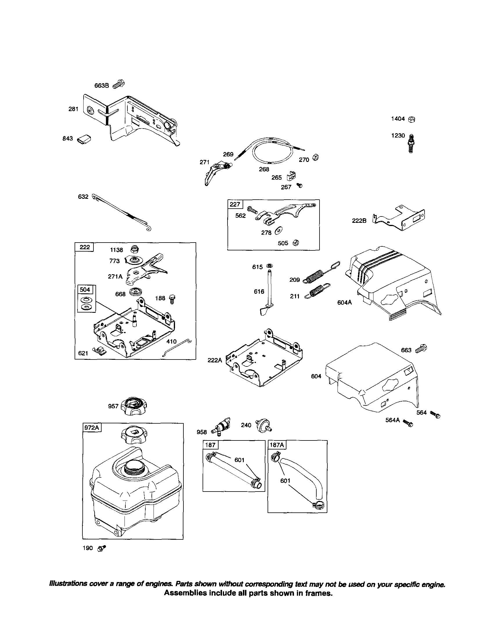 Fuel tank/control bracket