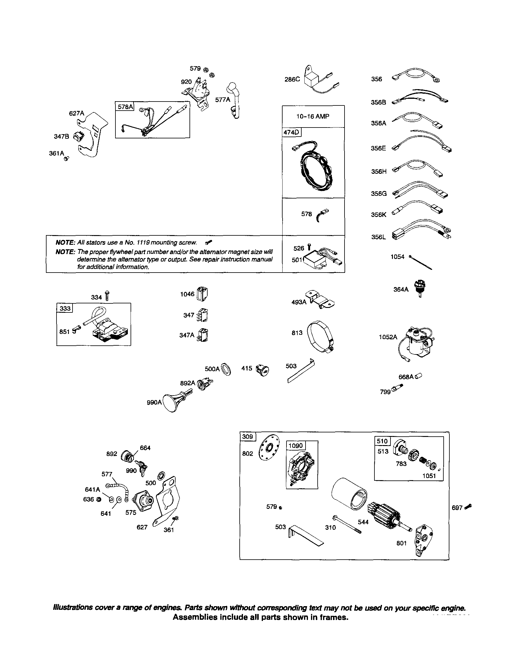 ALTERNATOR/STARTER MOTOR