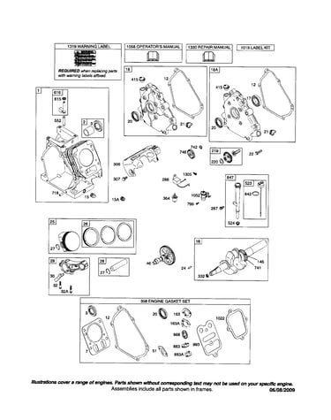 Cylinder/crankshaft/crankcase
