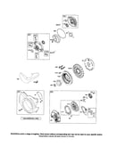 Rewind starter/blower housing