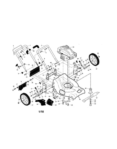 Engine/housing/handle