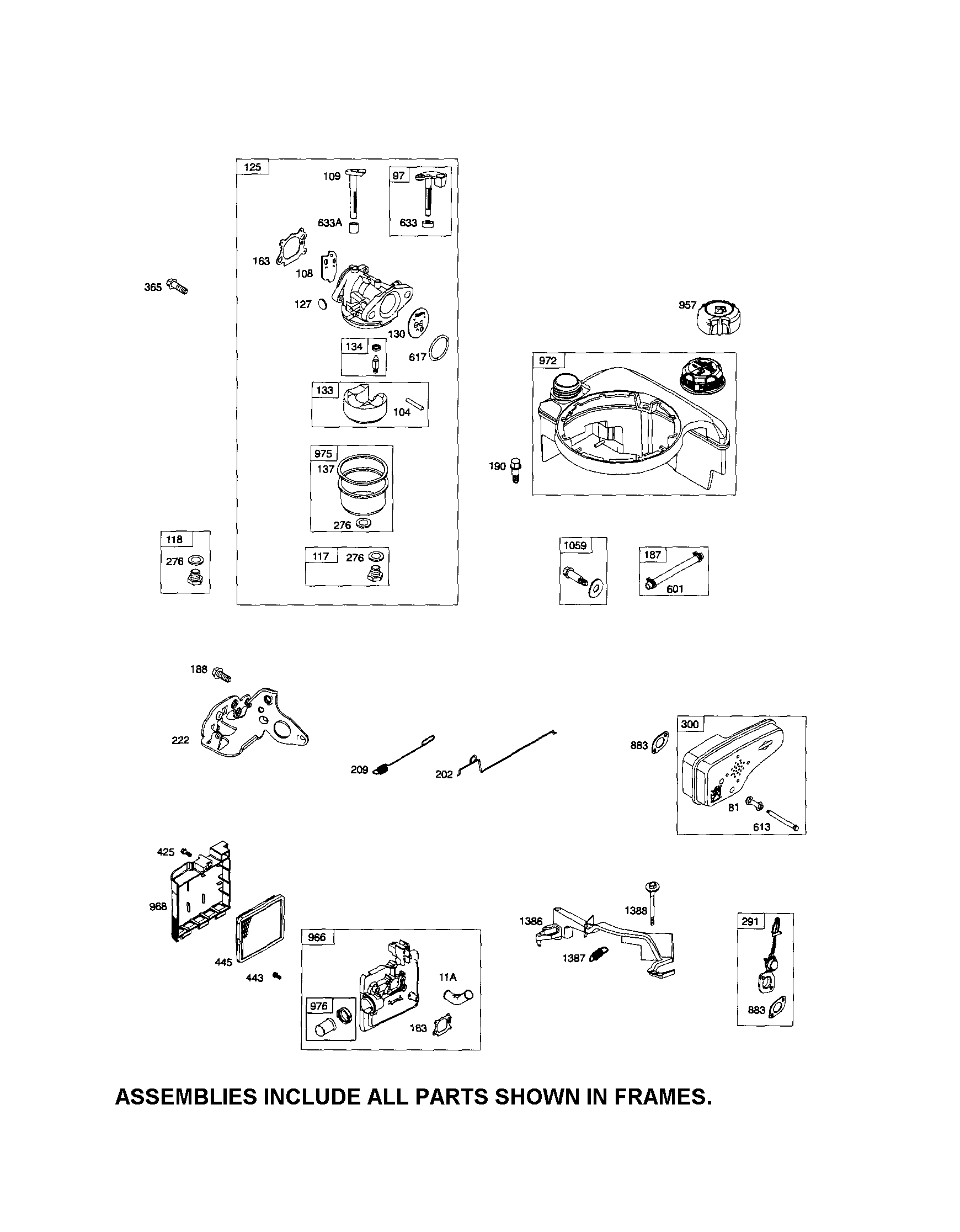 CARBURETOR/FUEL TANK