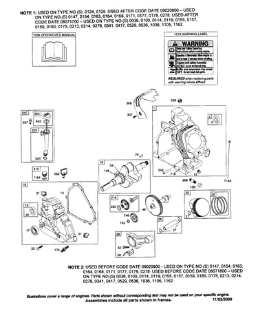 Cylinder/crankshaft/crankcase