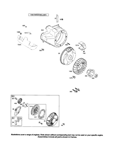 Blower housing/rewind starter