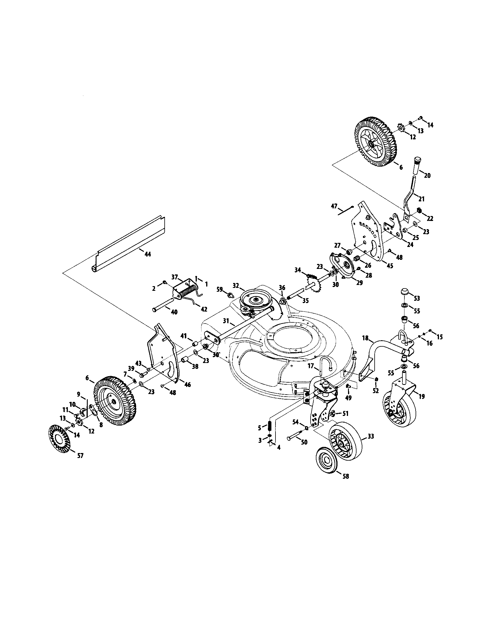 Transaxle/wheels