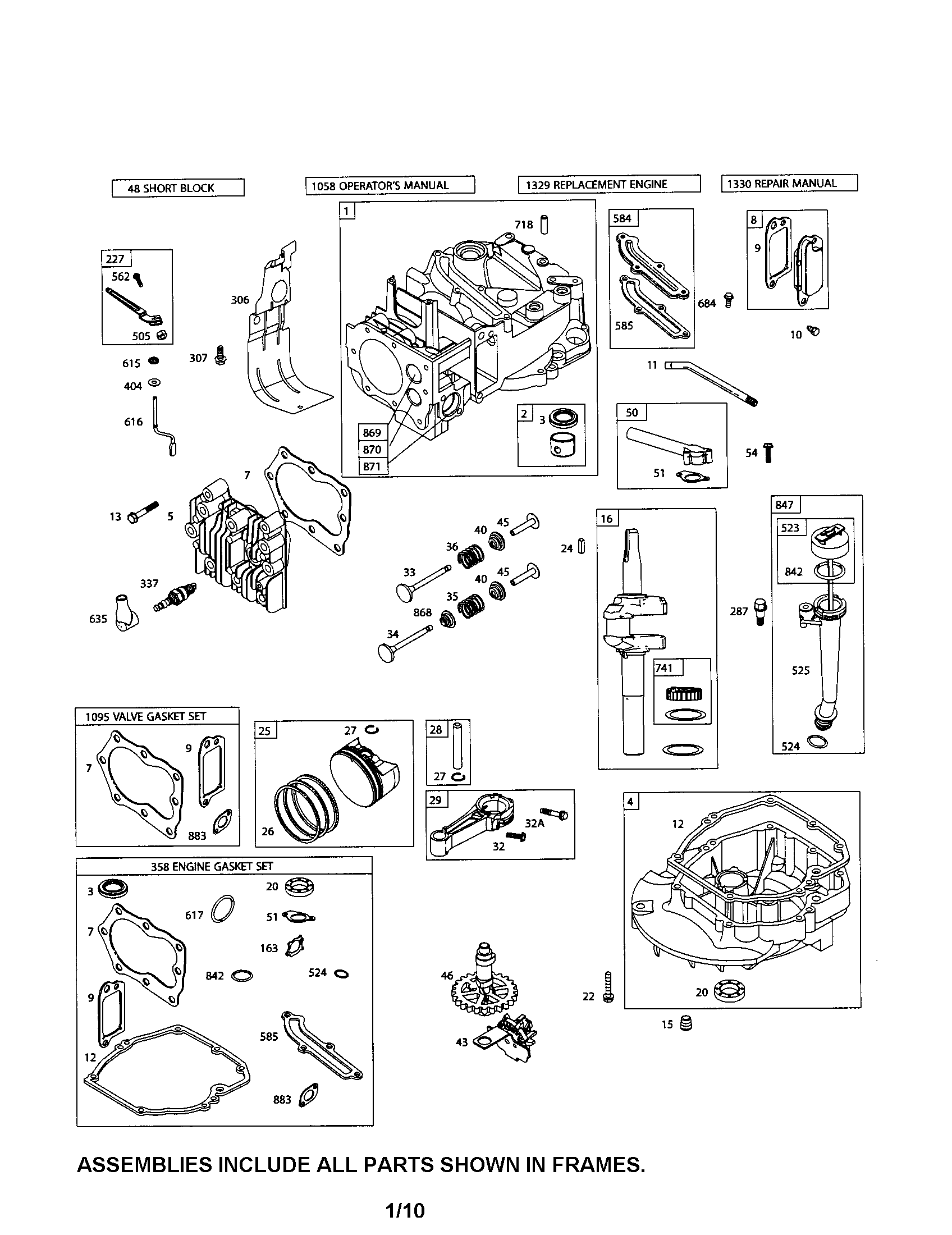 Cylinder/crankshaft/crankcase