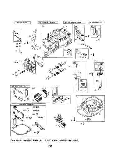 Cylinder/crankshaft/crankcase